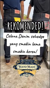 CELANA DENIM PRIA SELVEDGE ACCENT UNSANFORIZED PREMIUM HIGH QUALITY HANDMADE DENIM UK 28-38 TARANTULA