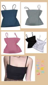 Áo thun Nữ Croptop ngang siêu rẻ áo 2 dây sợi bún 35kg_55kg cao cấp