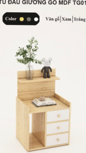 FREESHIP HCM - Tủ Đầu Giường Tab Đầu Giường Gỗ MDF Tatana TG014 - có thiết kế theo yêu cầu