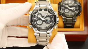 COD/BAYAR DITEMPAT Jam Tangan pria skmei 2210 rantai dual time analog digital water resist original