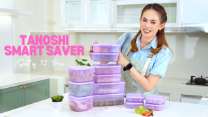 Smart Saver Tanoshi 13 in 1 Gratis Tas Anya 1 set/Paket Toples/ Tempat Makanan