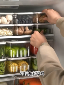 Refrigerator Storage Box Lunch Box Special Sealed Box Stackable Refrigerator Storage Box Fruit Vegetable Storage