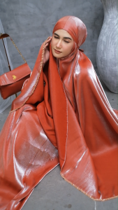 Mukena Dewasa Mewah Jumbo Shimmer Silk Premium