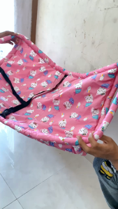 Ayunan Bayi Di dalam mobil Double safetybelt Free tas penyimpanan