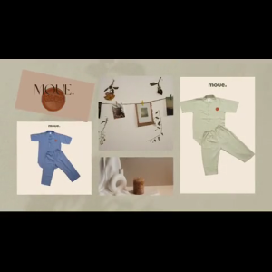 MOUE Set Setelan Koko Anak Laki Laki Light Green