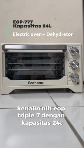 Oven Listrik ECOHOME Platinum EOP-777 Kapasitas 24 Liter Low Watt