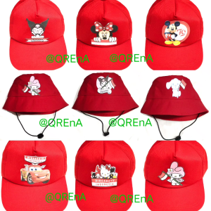 Topi Anak Hut RI 17 Agustus/Bucket Anak Karakter tema 17 Agustusan