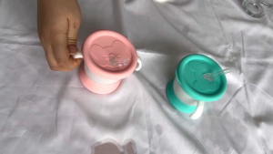 Mumystation 160ML Silicone Water Bottle Outdoor Sippy Cute Toddler Portable Straw Bottle Drinking Bottles Bpa Free