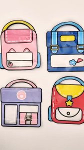 Dopamine Series School Bag Design Sealed Doorgift Bag – Party Goodie Bag Only (No Contents Included) | Gift Happiness