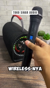 GRATIS MIC WIRELESS Speaker Aktif Stereo Sound Deep Super Bass Bluetooth Karaoke 11Mode Lampu LED RGB ADVANCE KS-615 Dapat Remot Kabel 3.5mm USB tipe-C