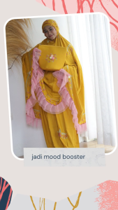 Mukena Dewasa Travel & Bordir Timbul Terbaru: Mukena Katun Rayon Bordir oleh Malaika