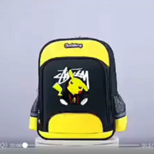 Uniqkids Pikachu Pokemon Character School Bag for kids primary backpack