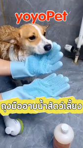 itspet 🛒 : ถุงมืออาบน้ำสัตว์เลี้ยง แปรงสวมมือไว้ใช้อาบน้ำ ถุงมือล้างจาน อาบน้ำสัตว์เลี้ยงแปรงขน ที่นวดสำหรับสุนัขและแมว