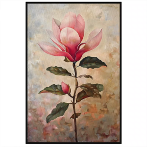 Tranh sơn dầu hoa mộc lan phong thủy tranh treo tường dán tường phòng khách phòng ngủ quà tặng ý nghĩa.CGI-694