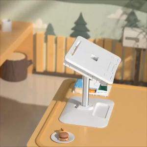 Oatsbasf ที่ตั้งหนังสือ ที่วางหนังสือ โต๊ะอ่านหนังสือ พร้อมโคมไฟตั้งโต๊ะ ขาตั้งอ่านหนังสือ อเนกประสงค์ ขาตั้งแท็บเล็ต ปรับมุมได้ เรียนบนเตียง เหมาะสำหรับใช้ในเวลากลางคืน