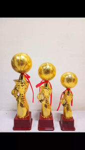 Basketball Trophy Set Of 3 Height : 38 cm 33 cm 28 cm( 908 )( Available Costumize )