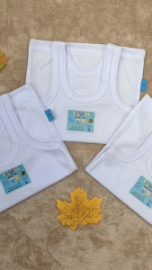 ISI 6 PCS SINGLET ANAK LAKI-LAKI DAN PEREMPUAN 1 - 5 TAHUN BALITA TK SD PUTIH | KAOS DALEM ANAK LAKI-LAKI DAN PEREMPUAN | SINGLET KATUN | ADEM LEMBUT NYAMAN