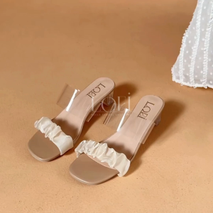 LOEI Jeinna Sandal Heels Transparan Kekinian – Cocok Buat Kondangan & OOTD 7745