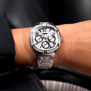 [Promo] Jam Tangan Wanita Guess GW0558L1 Duchess Silver Tone Multi-function Stainless Steel Strap Original Garansi 2 Tahun [✔COD][100% Authentic]