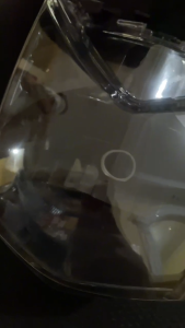 HEAD LAMP REFLEKTOR PLUS MIKA LAMPU DEPAN HONDA BEAT FI K25 2013 2014 2015 CUSTOM SMOKE HITAM