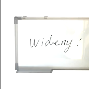 Magnetic Aluminum White Board with 2 magnet and 1 marker & small eraser