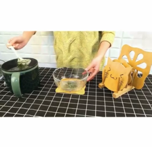 GO118 Tatakan Kayu Alas Panci Mangkok Piring Anti Panas Tatakan Piring Gelas