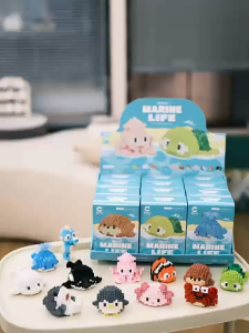 Penguin Marine Life Series Set Mini Building Blocks Toys Gift for Girls Educational Toys