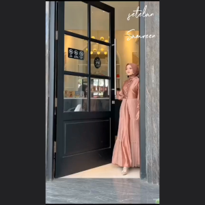 oneset SAMREEN: gamis wudhu Mewah Premium untuk Pesta Kondangan Wisuda