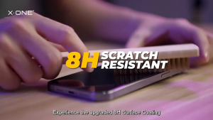 X-One iPhone 15 Pro Max/iPhone 15 Pro/iPhone 15 Screen Protector Extreme Shock Eliminator 8H 5th Gen Full Coverage iPhone Screen Protector