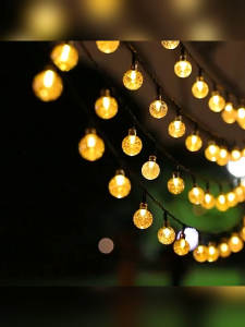 【BUY 1 TAKE 1】7M/5M Garden LED Solar String Lights Bubbles Crystal Ball Globe Fairy Free shipping 100 LED lights Solar String Lights Bubbles Crystal Ball Globe Fairy cod