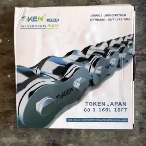 TOKEN Roller Chain #60 for Hand Tractor Transmission 1-160L/10FT Made in Japan Kuliglig