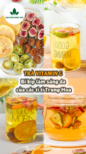 5-10 Set trà hỗ trợ dưỡng nhan detox Sáng Vitamin C sáng da ngừa nám Lê gai hoa hồng dâu tằm -Chợ Thảo Dược Việt