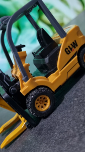 Diecast Mainan Mobil Truk Alat Berat Forklift Buldoser Beko Metal GLW