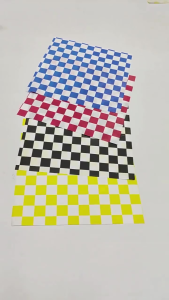200PCS Kertas Alas Roti Motif Catur 30x30 Foodgrade - Wrappaper/Kertas Bungkus Makanan Kekinian