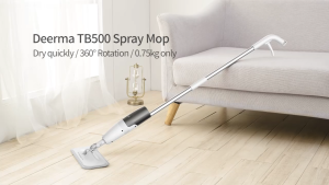 Deerma 360° Swivel Floor Mop with 350ml Water Tank and 4 Reusable Microfiber Pads | High-Quality Cleaning Tool