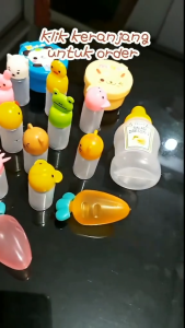 3pcs Botol Saos Bumbu Mini Portable Botol Kecap Saos Tomat Salad Dressing Wadah Botol Mini Bekal Anak SH