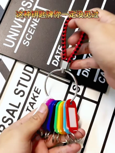 20pcs Gantungan Kunci Label Nama Tempat Penyimpanan Kunci Label Keychain Gantungan Kunci Label