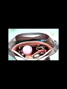 1Pc Multifunction Felt Cloth Insert Bag Multi-pockets Fits Handbag Cosmetic Tote Bag Organizer Makeup Storage Tool