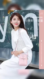 กระเป๋าใส่มือถือรุ่นใหม่ ลายหูแมว ตกแต่งด้วยลูกปัด สไตล์เกาหลี