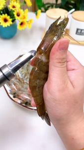 Stainless Steel Shrimp De-Veining Tool Longan Shrimp Stomach Removal