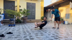 )Xe Kéo 4 Bánh Gấp Gọn-Xe Đẩy Đi Siêu Thị Du Lịch Tải Trọng 65kg ( Tặng kèm dây chằng