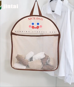 DIY ถุงตาข่ายเก็บของ ถุงตาข่ายแขวน ถุงเก็บชุดชั้นใน ระบายอากาศ ป้องกันความชื้น ถุงตาข่ายอเนกประสงค์