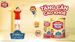 Sữa Bột GROW PLUS 1+ Colos 24h Bé Tăng Cân Phát Triển Chiều Cao Tăng Cường Đề Kháng và Tiêu Hoá Bé Từ 1-2 Tuổi 850G/Lon