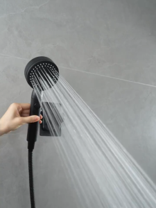 TITIK TIGA  Kepala Shower Pancuran 5 MODE – Kepala Shower 5 MODE Tombol On Off Head Shower Kamar Mandi Pancuran Genggam Elegan Minimalis