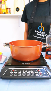 American Heritage Touch Type Induction Cooker AHIC-6174 with FREE Stainless Steel Pot American Heritage Ahic 6174 Copper Chef Induction Cooker - Lazada