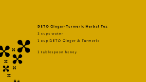 Detox Organic Apple Cider Vinegar Infusion with Ginger & Turmeric - Gluten-Free Sugar-Free 500ml Glass Bottle