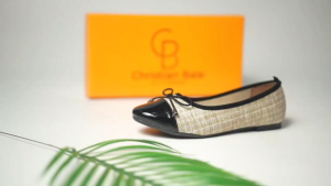 Christian Bale Bela Flatshoes Sepatu Wanita Sepatu Hitam Cewek Balet Women Shoes Motif Kekinian