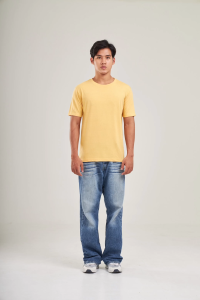 YuenPuen (ซื้อเป็นเซตถูกกว่า) 1 เซต 5 ตัว เซตโทนสดใส เสื้อยืดคอกลมแขนสั้น สีมัสตาร์ด ลาเต้ พีช ส้มอ่อน และ สีม่วง