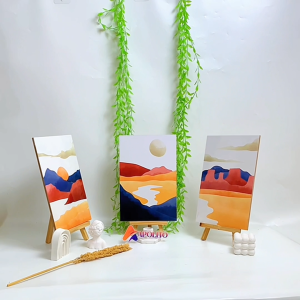 Hiasan Dinding Abstrak 20x30cm: Dekorasi Ruang Tamu