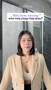 (Set 2 pcs.) SABINA BRALESS | SOFT COLLECTION WIRELESS BRA Seamless Fit Style No. SBXK108C3 Sand